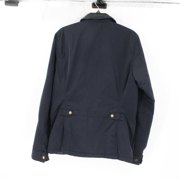 Scotch soda bomber jacket men's medium blue leather collar utility pockets zip - Picture 7 of 16